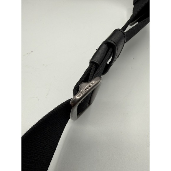 Coach Graham Unisex Canvas Leather Crossbody Adj Shoulder Strap Zip C4149 Logo - Picture 4 of 7